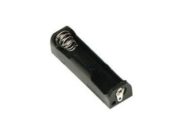 Batteriholder til 1xAA bat. (m. loddeflige)