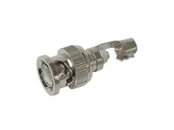 BNC hanstik - Skrueforbindelse, PVC krave