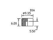 Dæksel til trykkontakt SP7-DP7-8701-2 (sort)