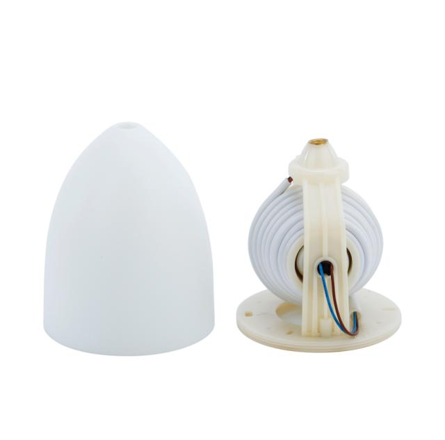 Rullehejs 1,5m 2x0,75mm2 hvid