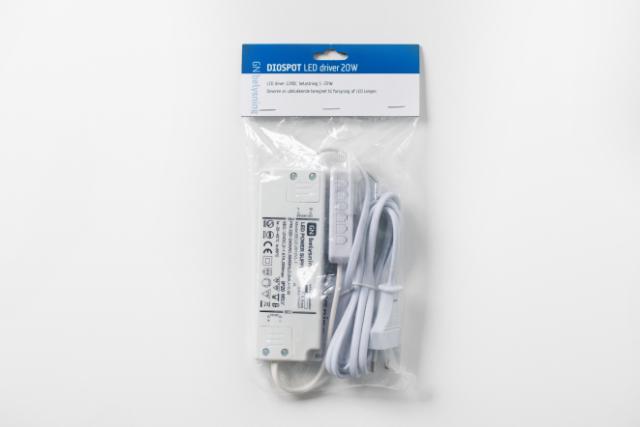 DIOSPOT LED driver 12VDC 20W for møbelspot