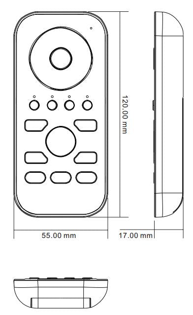 DIOFLEX PRO Fjernbetjening til RGB(W) RF 4 kanal