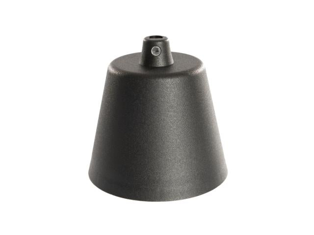 Baldakin m/aflastning Ø92mm sort