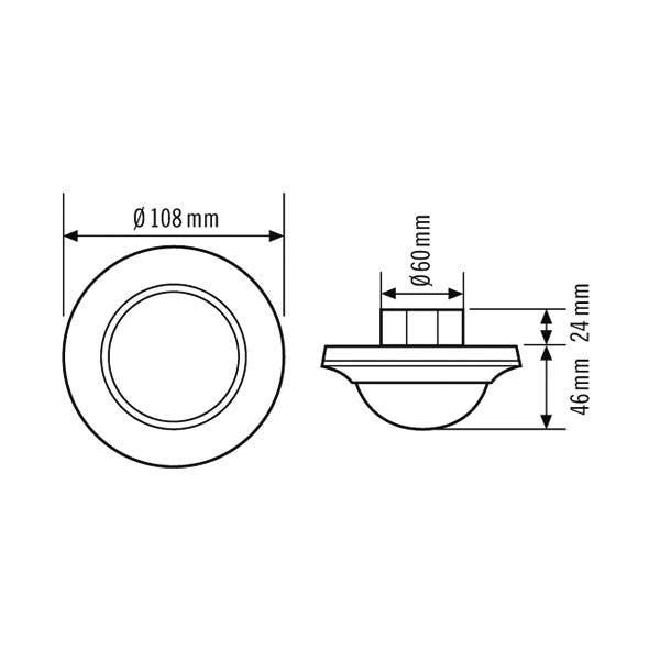 ESYLUX  sensor loft PD-C 360/24 slave