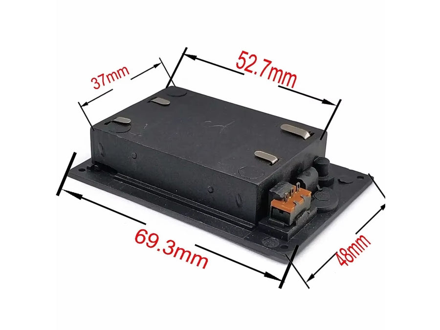 Batteriholder til 3xAAA batteri, m. kontakt, f. panelmontage
