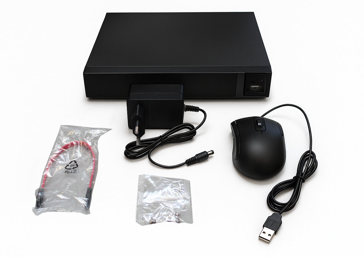 HD CCTV Hybridoptager - 4 kanal (TVI/CVI/AHD/Analog/IP) 5MP