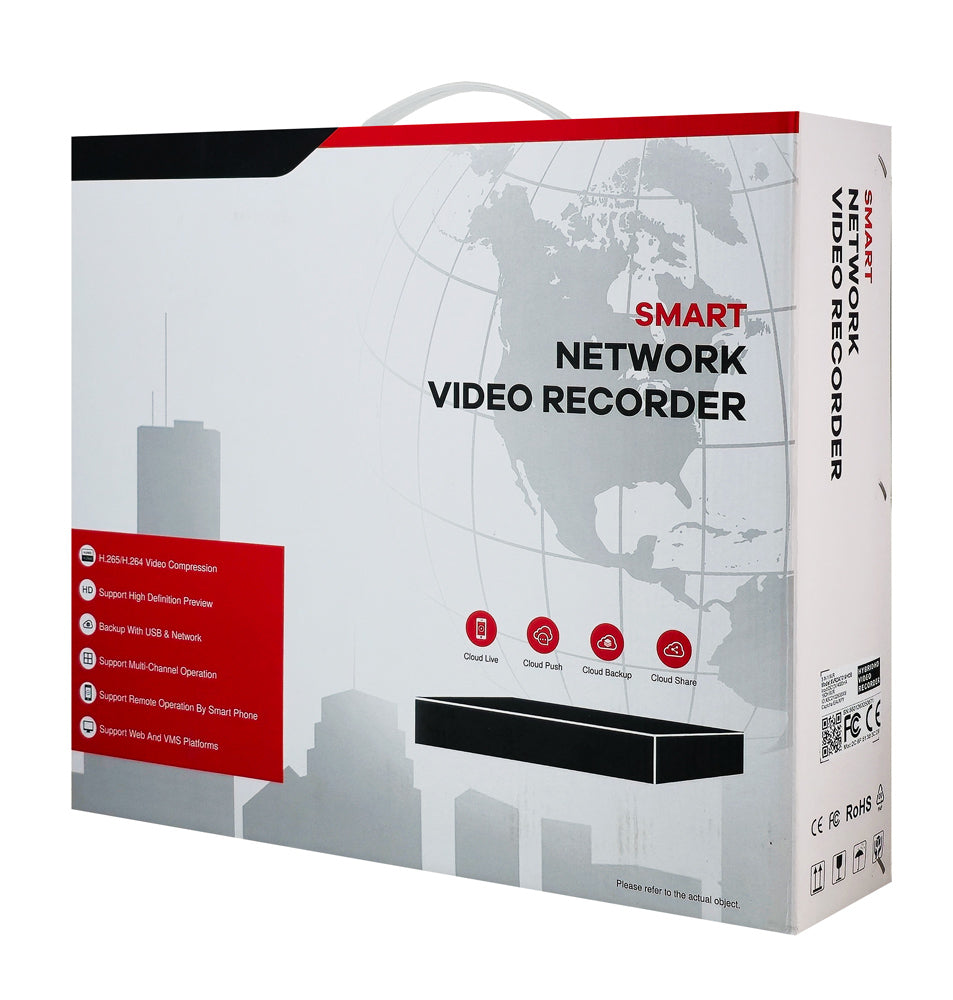 HD CCTV Hybridoptager - 8 kanal (TVI/CVI/AHD/Analog/IP) 5MP