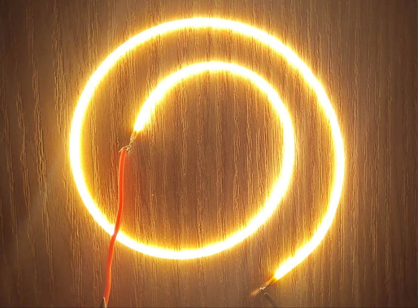 Fleksibel LED filament - 12V 100mA, 2200K (36cm)