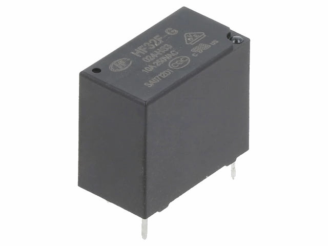 Subminiature relæ - 24VDC / 10A-250VAC, 1 x slutte (SPST-NO)