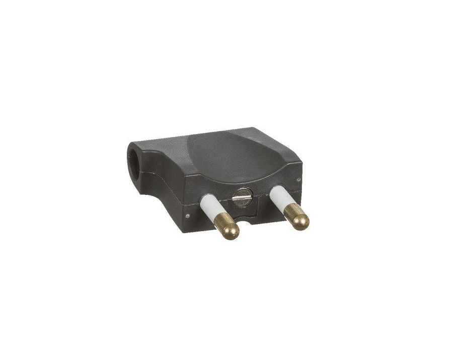 Stikprop - 230V u. jord, vinkelafgang V1, Koksgrå