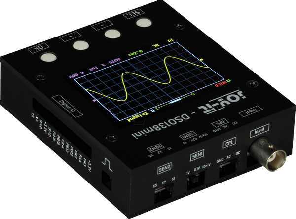 Mini digital oscilloskop - 0-200 KHz, 1 MSa/s, Sort