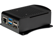 Raspberry Pi 5 Alu. Case w. active cooling fan, Black