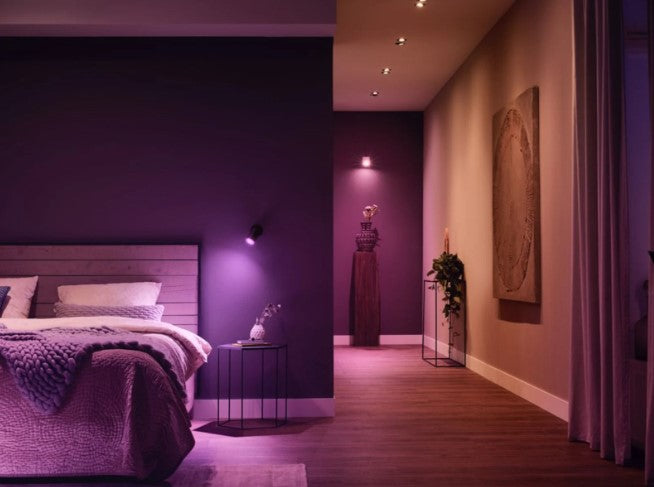 Hue White and Color Ambiance GU10 pære - 4,2W, BT (2-pak)