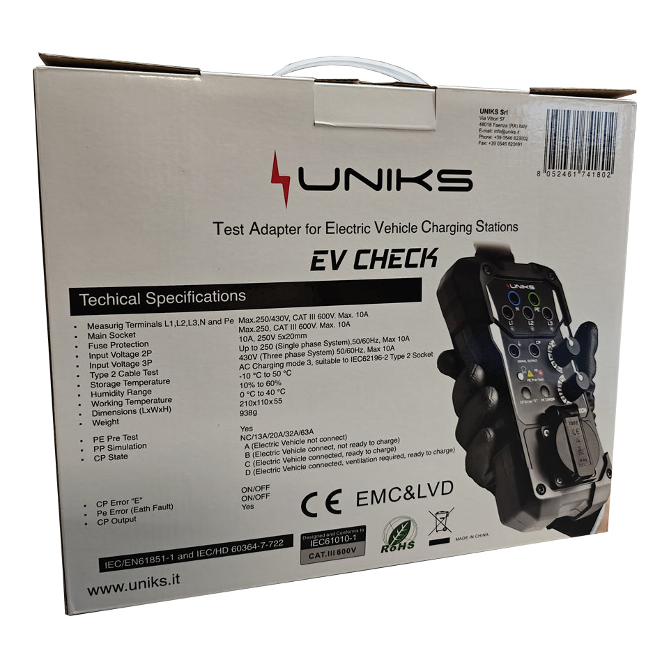 UNIKS EV Check - Testadapter til EV ladestationer