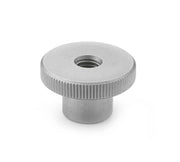 Fingerskrue - M8 gevindhul, Ø30mm rillet greb, H18mm, Stål