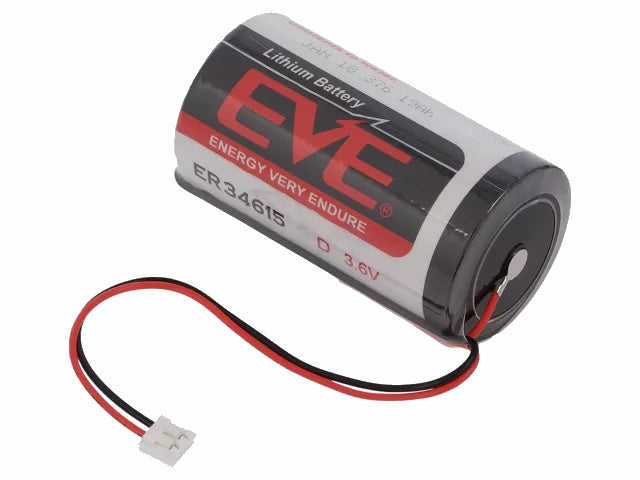 D/R20 Lithiumbat. m. ledninger - 3,6V 17000mAh (Ø33x61,5mm)