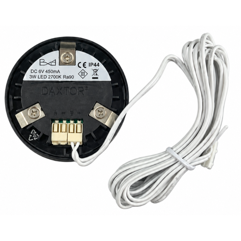 Daxtor Easy 2-Place LED møbelspot 3W 2700K – IP44 – Sort