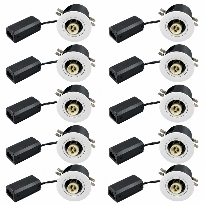 Daxtor Easy 2-Install 66 G1 GU10 indbygningsspot – hvid, 10 stk.