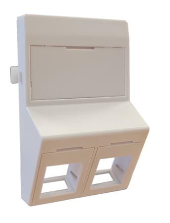 DATAUDTAG 2xRJ45 KEYSTONE TYPE F SKRÅ HV