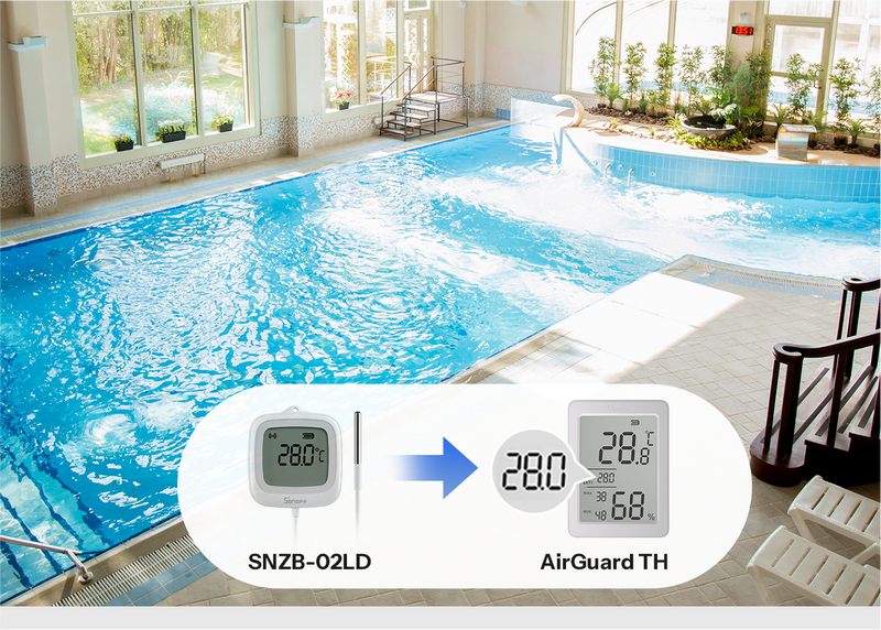 Zigbee SNZB-02DR2 - Temperatur- og Fugtighedssensor