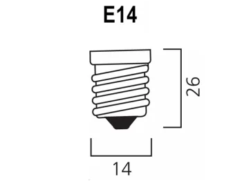 G45 Filament LED Gold kronepære - 240V / 2W, E14 (2200K)