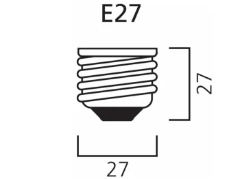 A60 LED pære - 240V 8W opal, Dæmpbar, E27 (2700K)