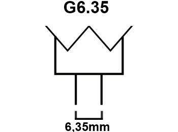 G6.35 halogenstiftpære - 24V / 250W EVC (3200K 300h)