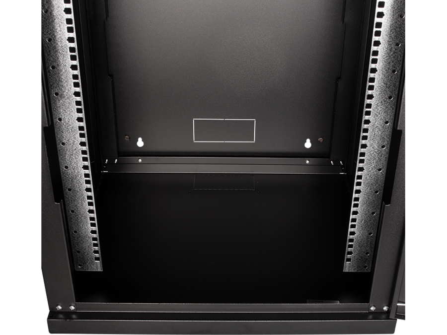 19" væg-rackskab - 12U B600xD560mm (Single) Sort