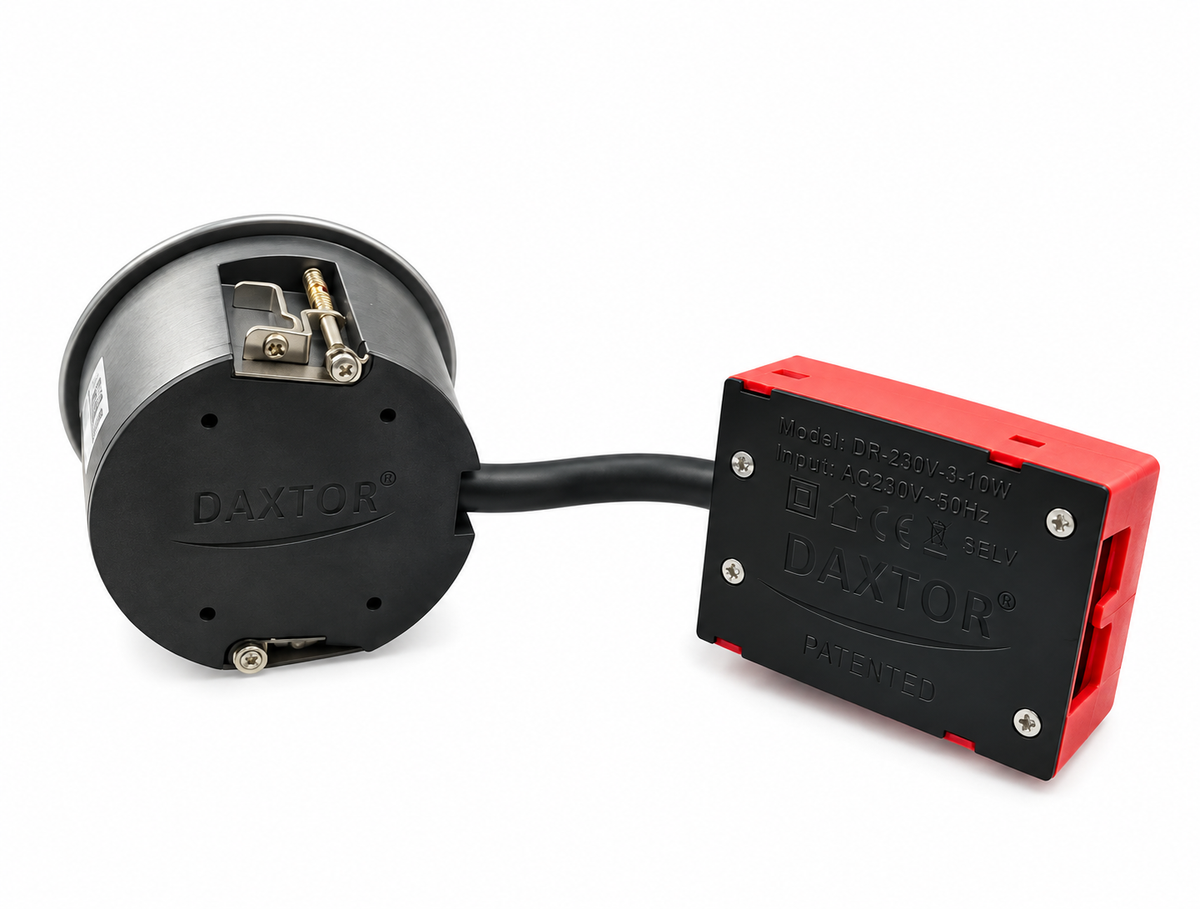 Daxtor Easy 2-Change GU10 downlight Ø87 mm – aluminium