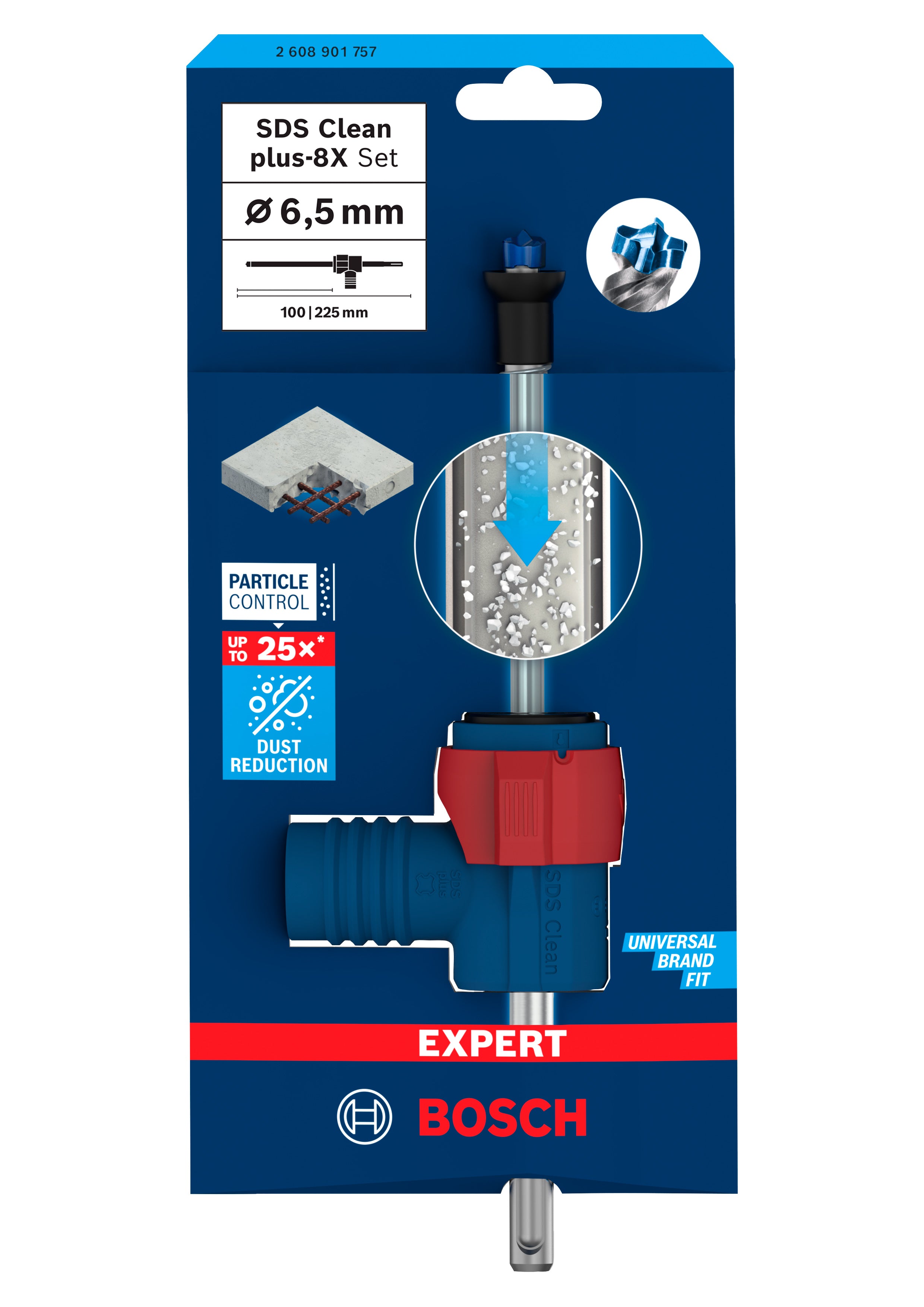 HAMMERBOR CLEAN PLUS-8X 6,5X100X225MM