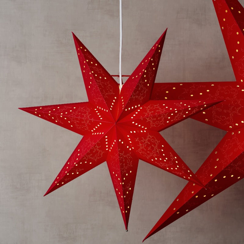 Star Trading Sensy rød Papirstjerne 60 cm