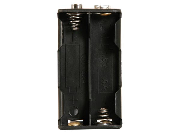 Batteriholder til 4xAA bat. (m. knapterminaler)
