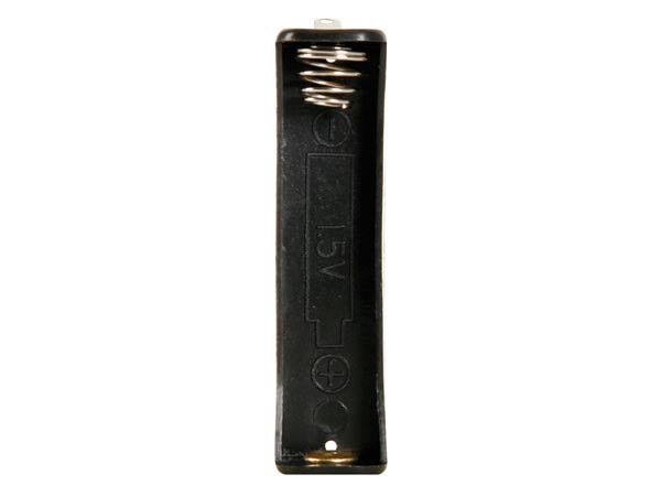 Batteriholder til 1xAAA bat. (m. loddeflige)