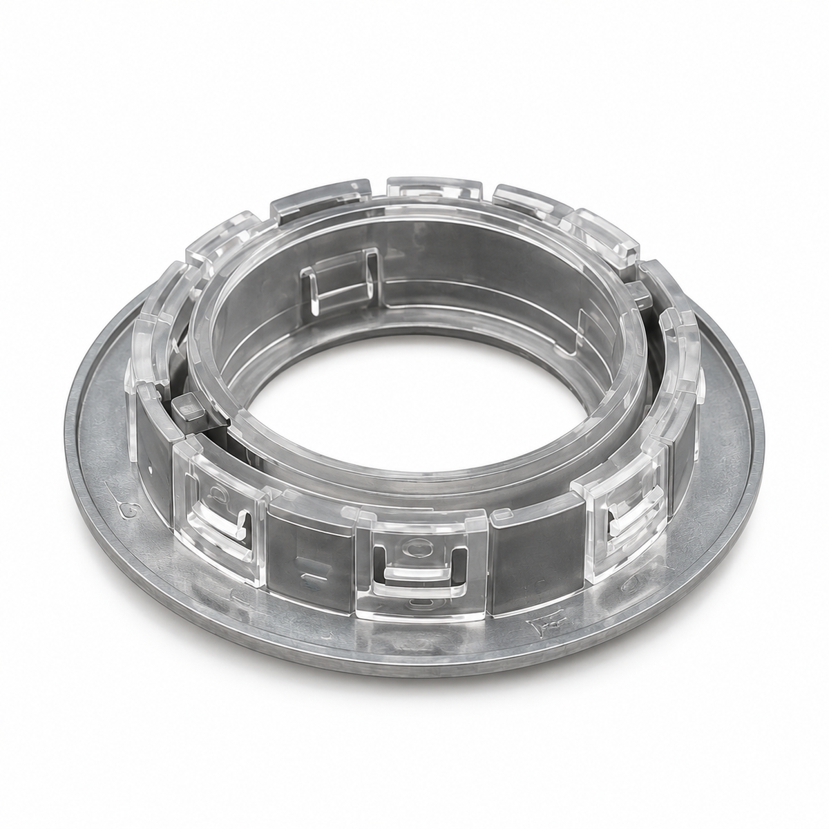 Daxtor EXO front til GU10 indbygningsspot – satin nikkel