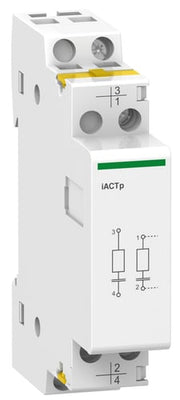 Udkoblingsspole iACTp 220-240VAC med 2 separate kredse bredde 18 mm
