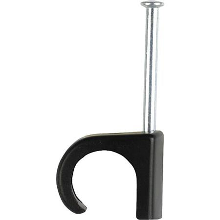 Clips 5-7 20mm sømlængde sort - 100 stk.