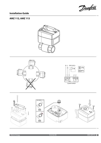 AMZ112 2-vejs ventil DN20 3/4" 230V