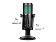 Støjreducerende mikrofon, cardioid/omni. - 192kHz/24bit, RGB