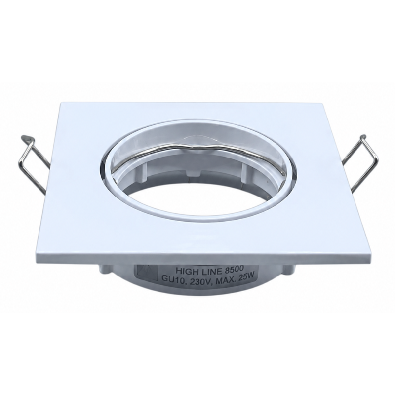 Daxtor High Line 8500 front til downlight – firkantet hvid, 85×85 mm