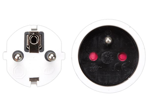 Forlængerledning - PinEarth, 3G1.5mm² Hvid (3m)