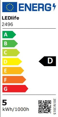 LEDtube T5-PRO29 EXT - Ekstern driver, 5W LED rør, 28,8 cm, erstatning for 8W, 230V input, 675lm, RA80.