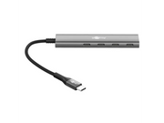 USB-C HUB 4-ports, Slim, USB-C til 4xUSB-C, 5 Gbit/s