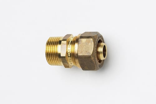 3/4" x 28 mm TA Pex overgang nippel