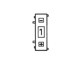 Fingerhjulsomskifter - 10 stilling, decimal (24x7,62mm)