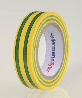 HelaTape Flex 15 mm x 10 m gul/grøn 10 ruller