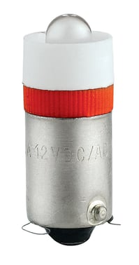 LYSKILDE LED 24V DC/AC BA9S RØD