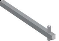 Aksel 6X6MM for  greb OH_1-2-3 OXS6X330