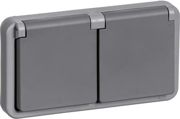 Opus 74 Industri stikkon. dobb. vandret 2-pol jord