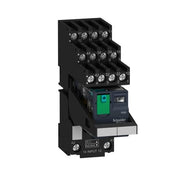 RXM RELÆ M/SOKKEL+LED+TEST 4C/O 24VDC