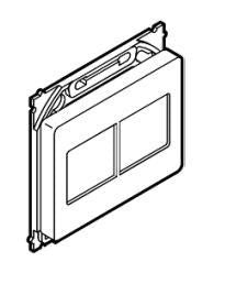 Keystone Opus udtag 2xRJ45 hvid